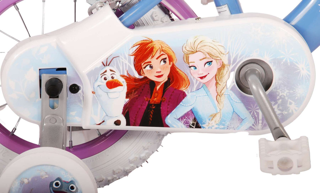 Disney Frozen 2 otroška kolesarska dekleta 12 palčni modro vijolično dve ročni zavora