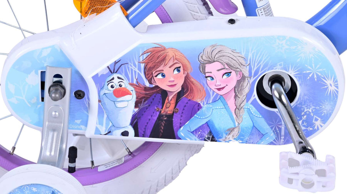 Disney Frozen 2 otroško kolo - dekleta - 14 palcev - modra vijolična
