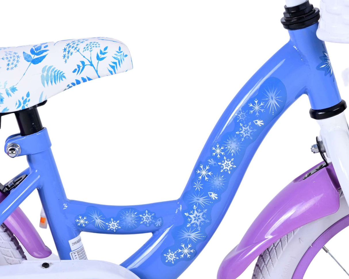 Disney Frozen 2 otroško kolo - dekleta - 14 palcev - modra vijolična