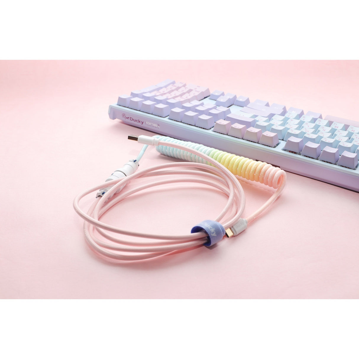 Ducky Coiled Cable V2 Cotton Candy