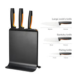 Fiskars funktionelle Form aus Kunststoffmesserblock mit 3 Messern