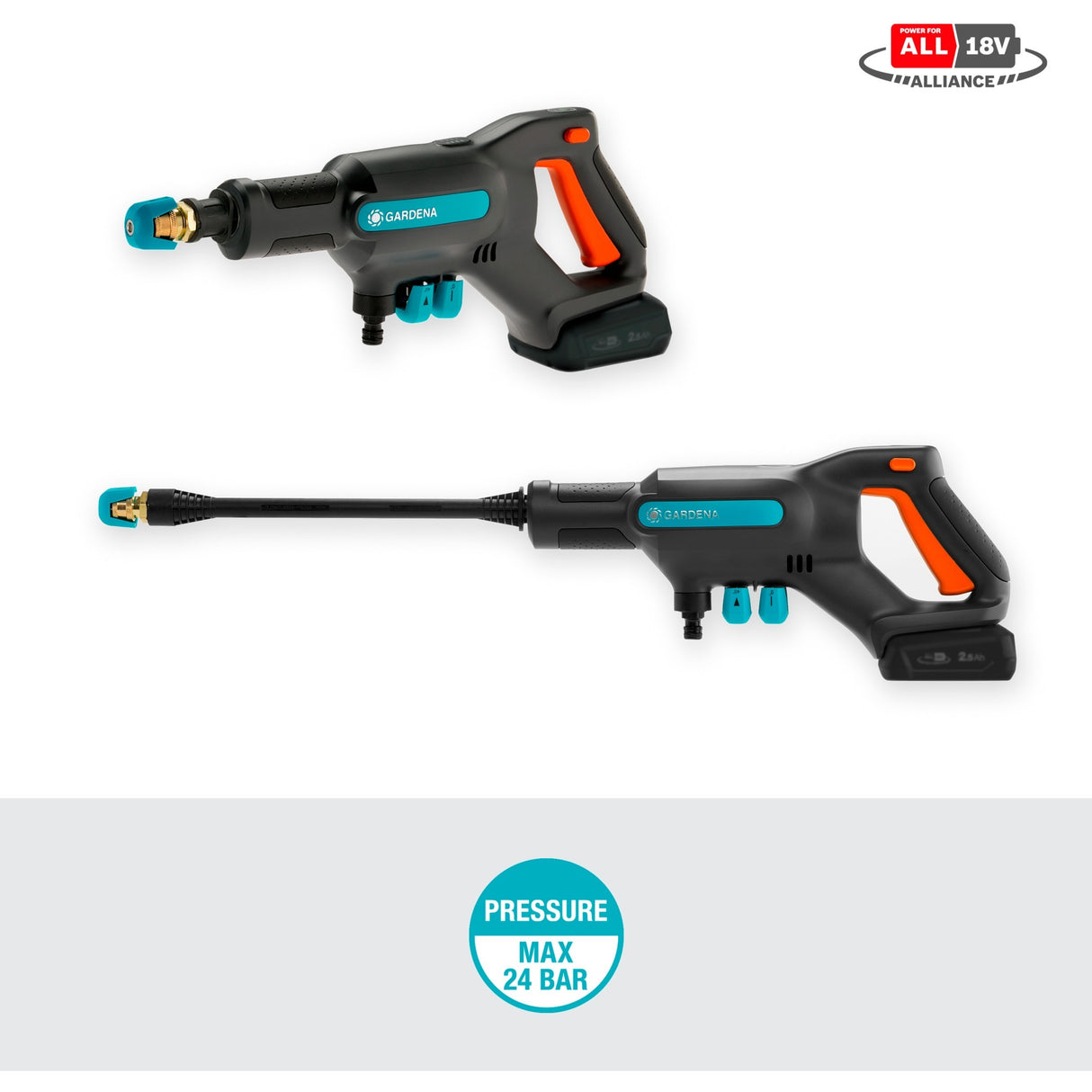 Gardena Aquaclean 24 18 V P4A FREE MADE SET
