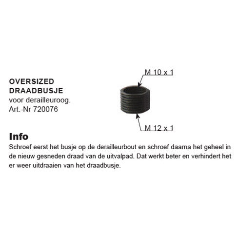 Drahtauge für Umwerfer M10 M12