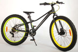 Volare Gradient Kinderfahrrad - Jungen - 24 Zoll - Schwarzes Grüngelb - 7 Geschwindigkeit - Prime Collection