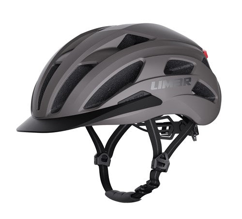 Limar Helm Torino L 57-61 Mattgrau mit LED