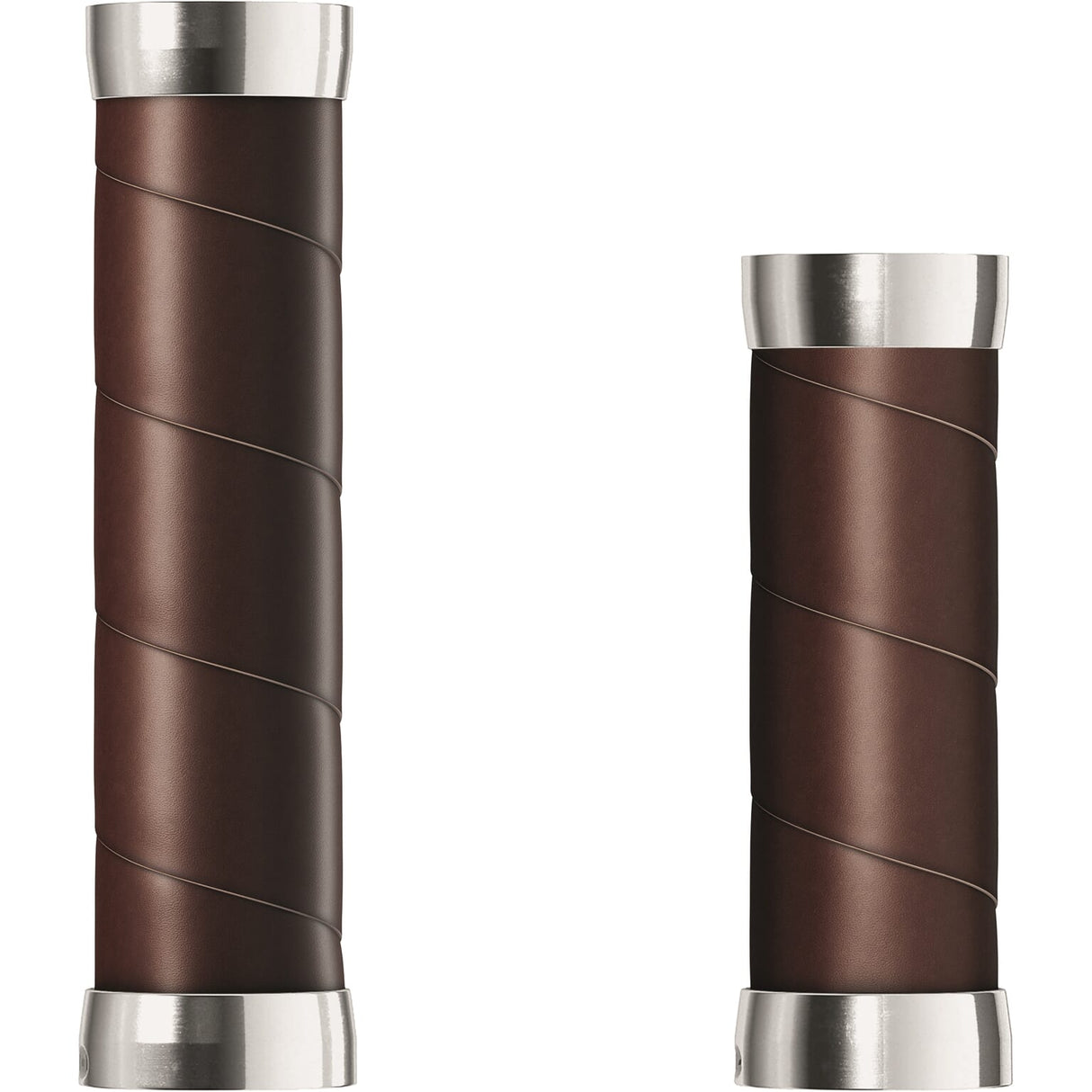 Brook's Hands Slender Leather Grips 100 130mm a hnědá