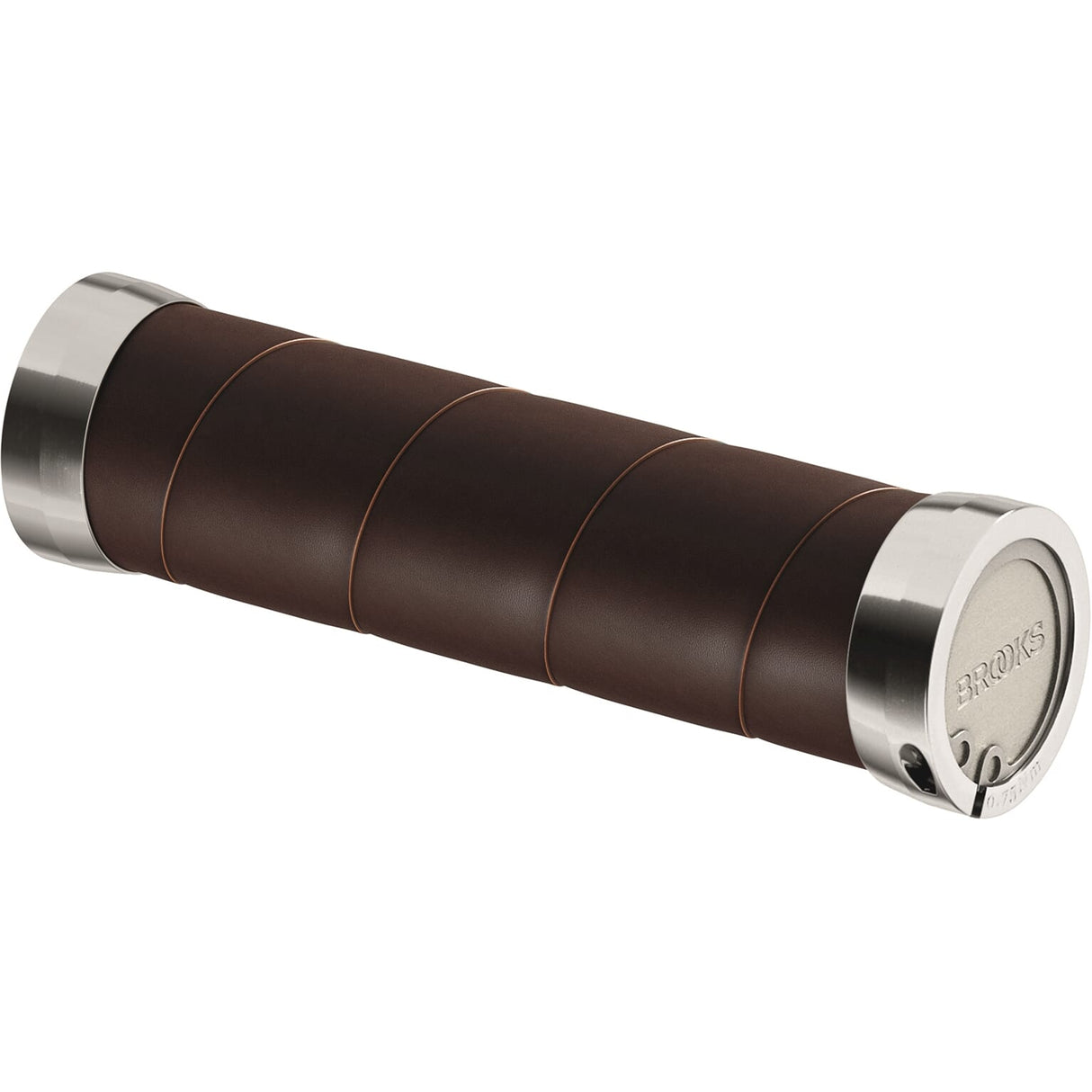 Brook's Hands Slender Leather Grips 100 130mm a hnědá