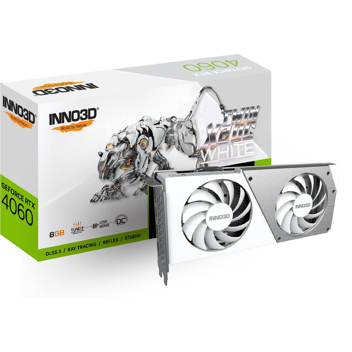 Inno3d geforce rtx 4060 jumeau x2 oC blanc