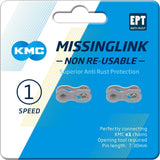 KMC MissingLink E1 E8 EPT, 3 32, 2 kosa, srebrno obarvano