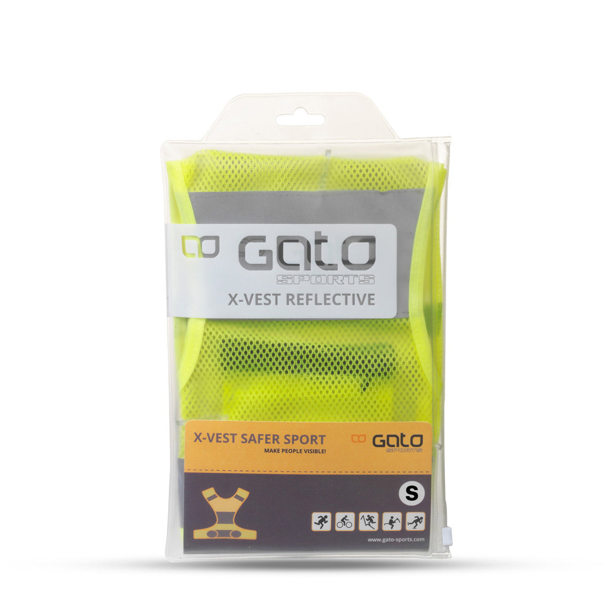 Gato x Weste Reflektierende Neongeel Größe s