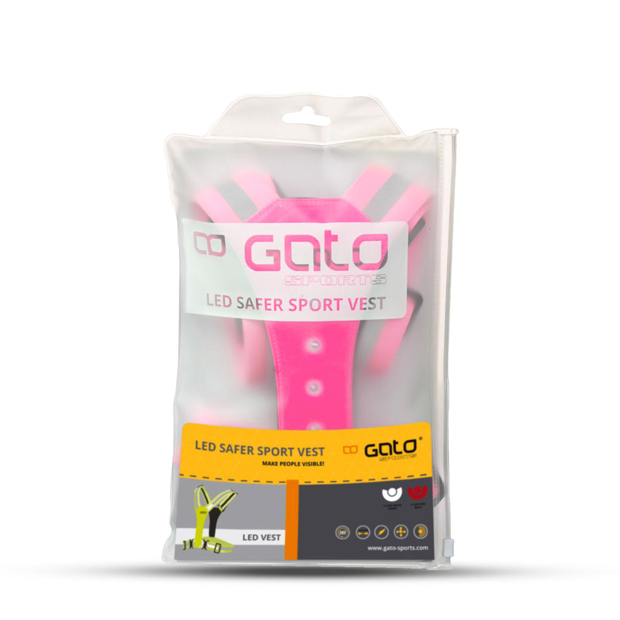 Outwet Gato Safer Sport LED WEST Pink One Size