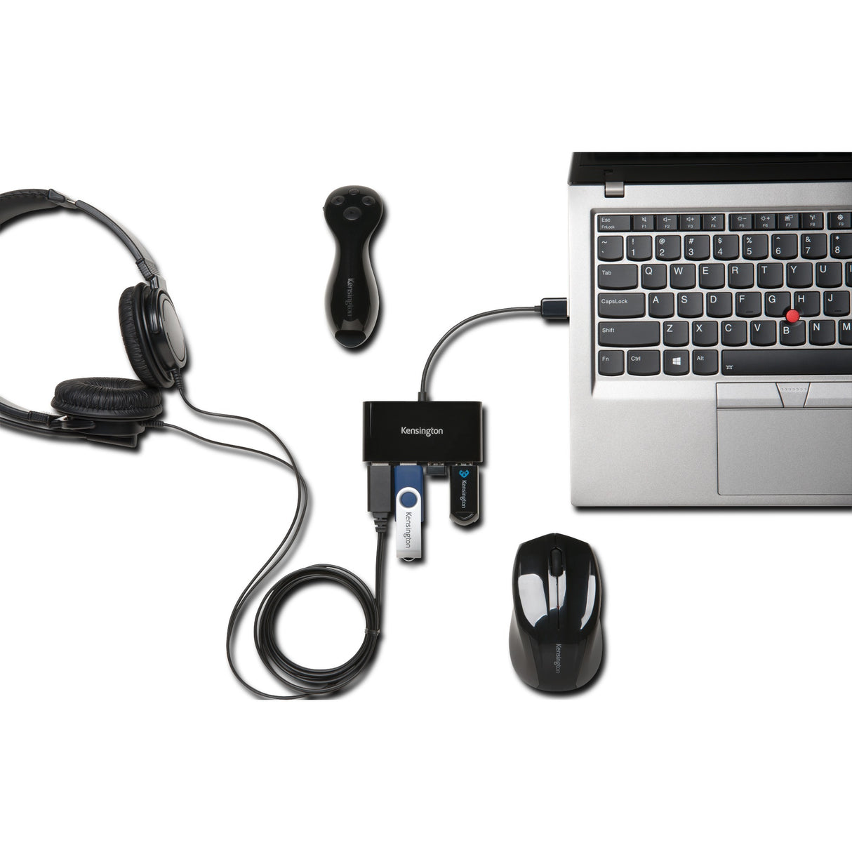 Kensington USB 2.0 hub with 4 gates