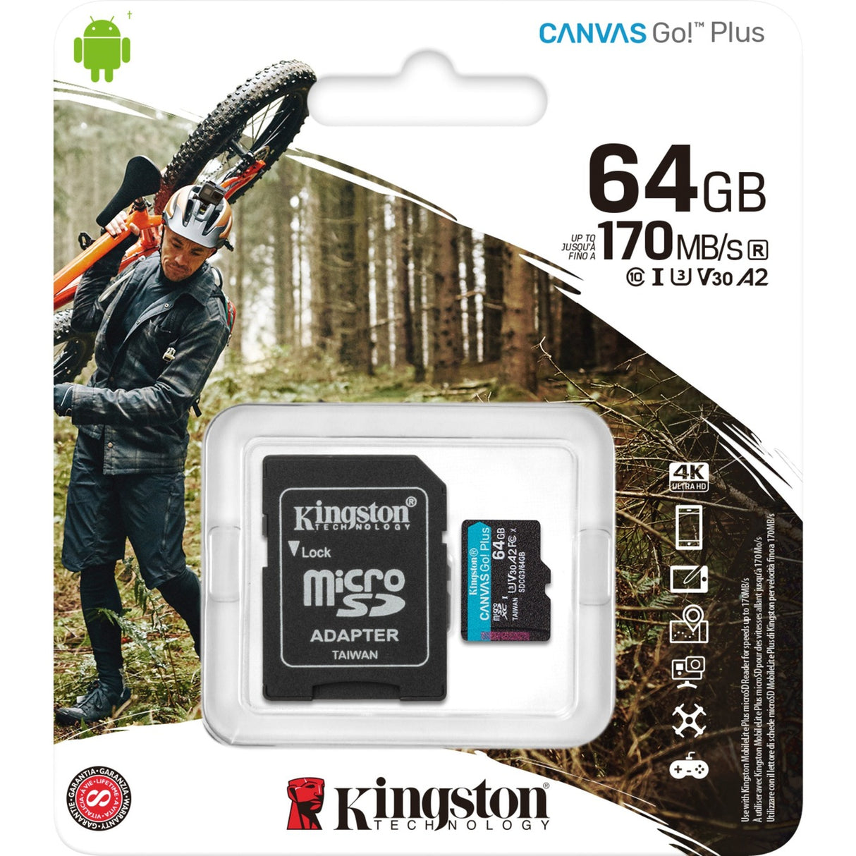 Kingston Canvas Pojdi! Plus microSD 64 GB
