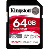Kingston Canvas React plus 64 GB SDXC