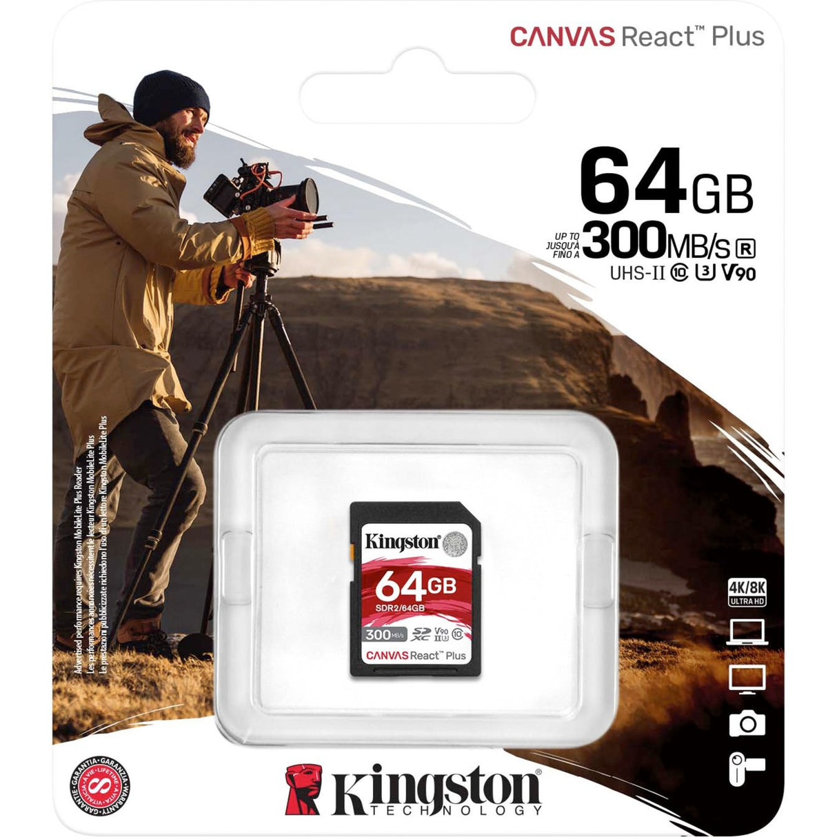 Kingston Canvas React plus 64 GB SDXC