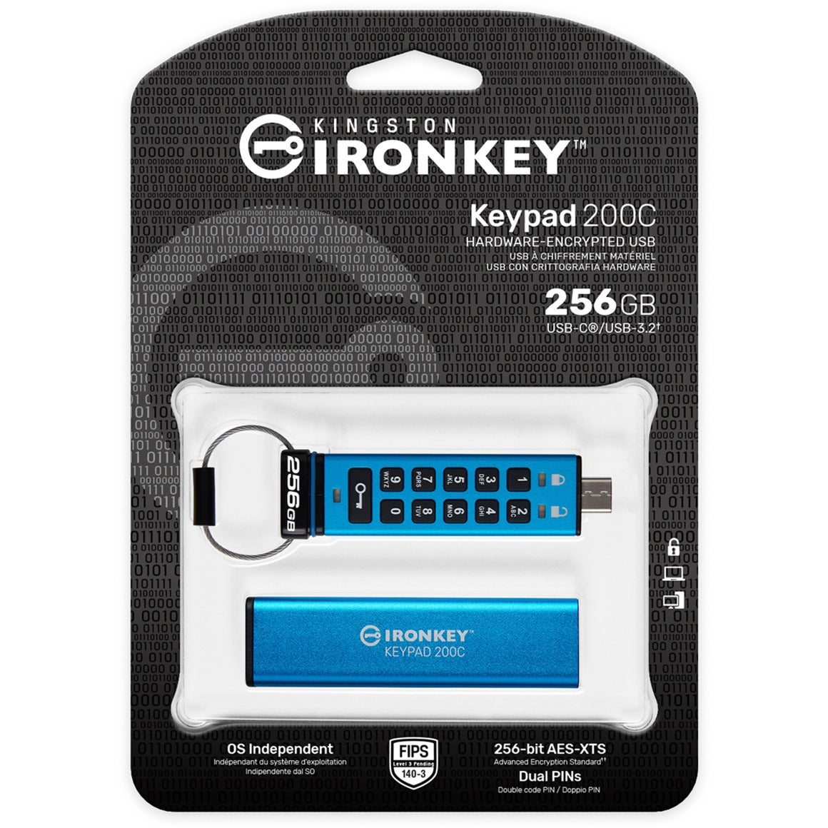 Kingston Ironkey Keypad 200 256 Go