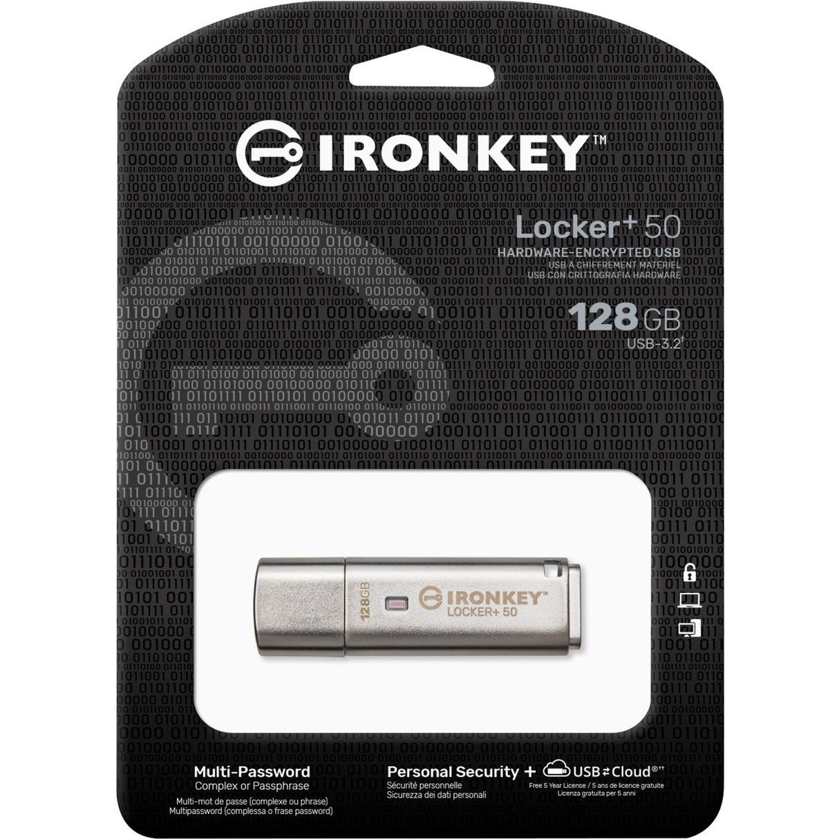 Kingston Ironkey Locker + 50 128 Go
