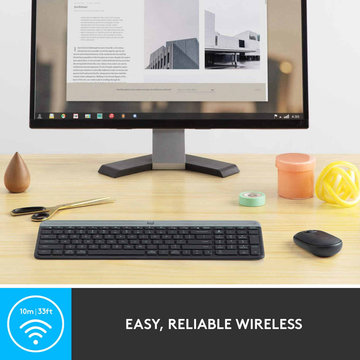 Logitech MK470 Slim Bezprzewodowa Klawiatura i Mysz