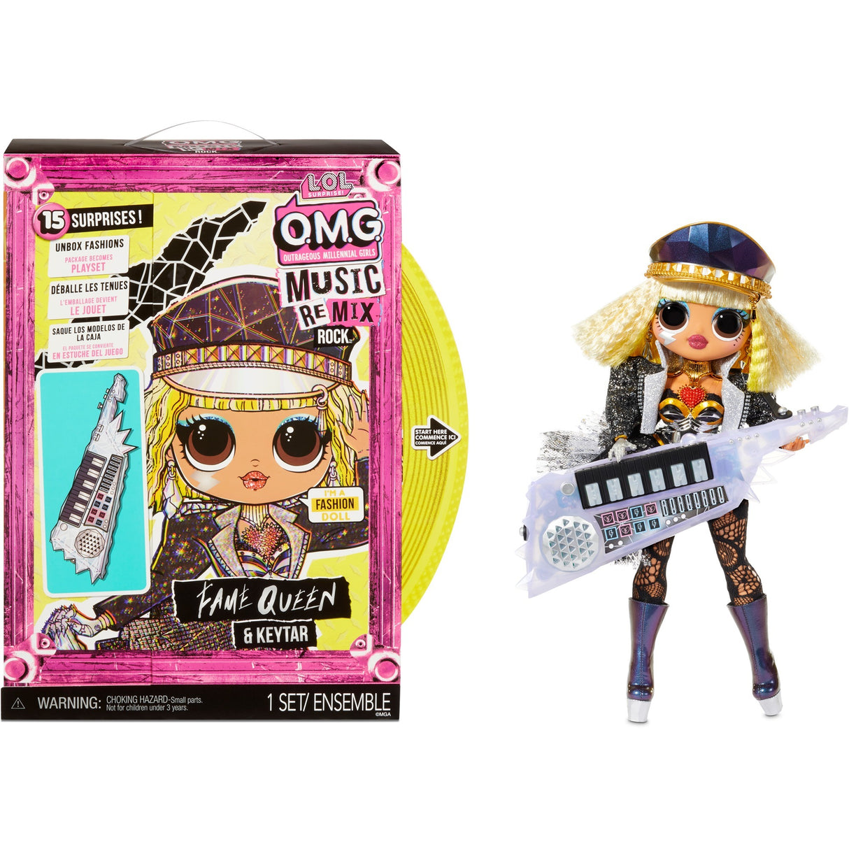 L.O.L. Surprise OMG Pop Remix Rockfame Queen and Keytar
