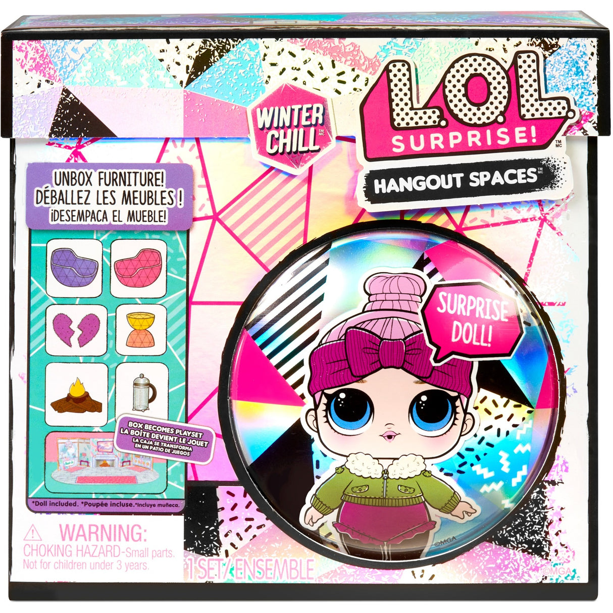 MGA Entertainment Surprise! Spazi di ritrovo freddo invernale Sty