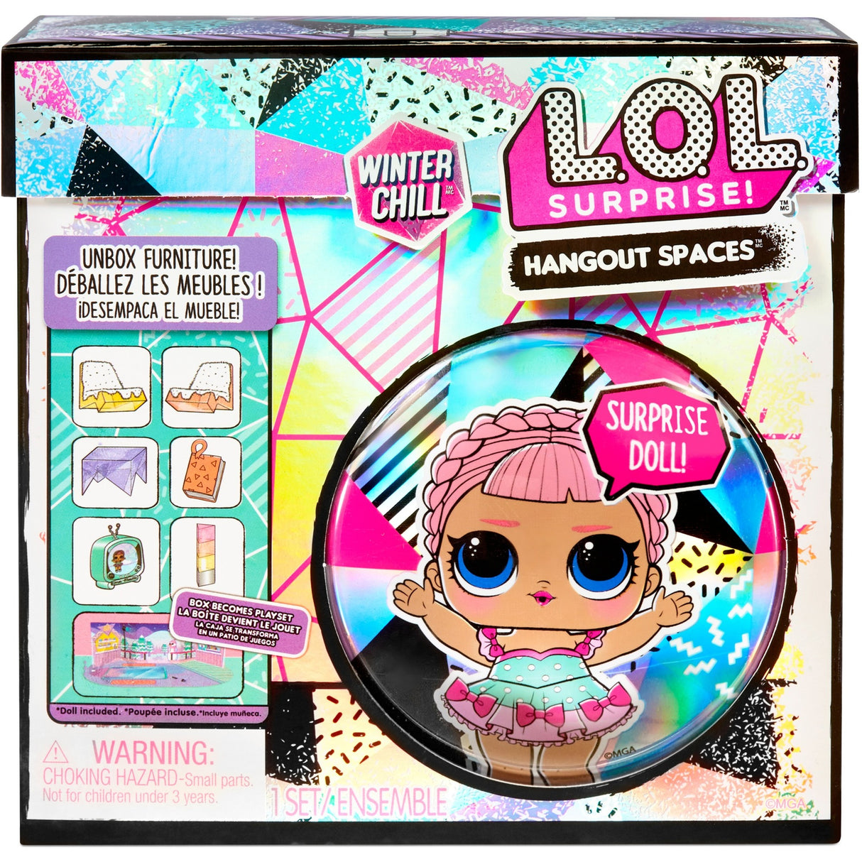MGA Entertainment Surprise! Vinter chill hangout -utrymmen sty