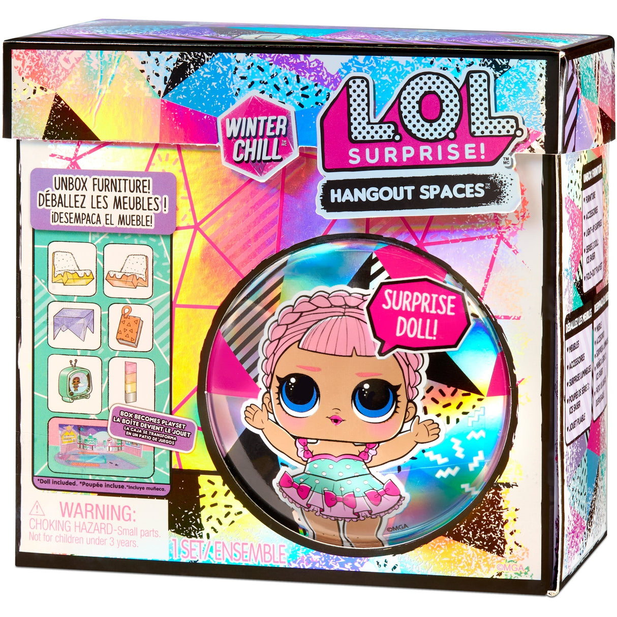MGA Entertainment Surprise! Vinter chill hangout -utrymmen sty