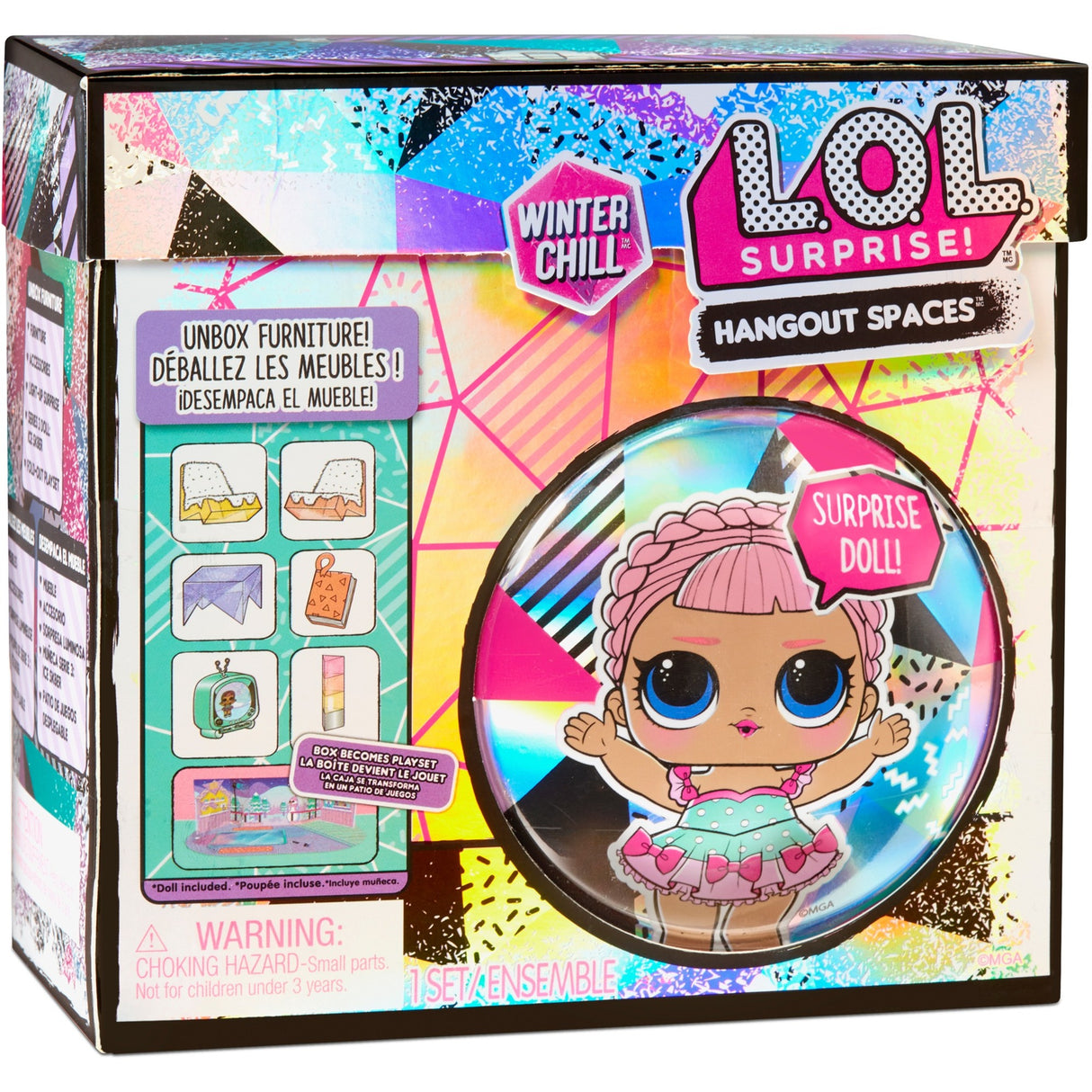 MGA Entertainment Surprise! Vinter chill hangout -utrymmen sty