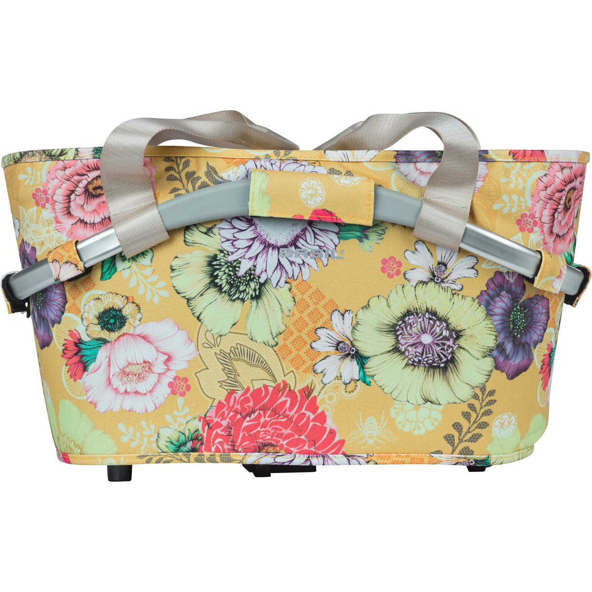 Basil Bloom Field Carry All Mik - Bicycle basket - on the back yellow
