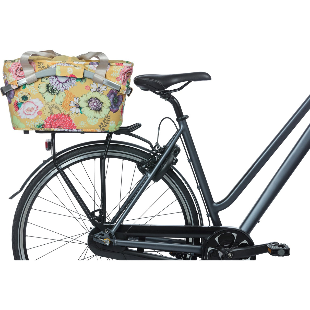 Basil Bloom Field Carry All Mik - Bicycle basket - on the back yellow