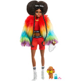 Mattel Extra Doll 1 Rainbow Coat with Pet Poodle