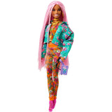 Mattel Extra Doll 10 blomsterprintjakke med DJ Mouse
