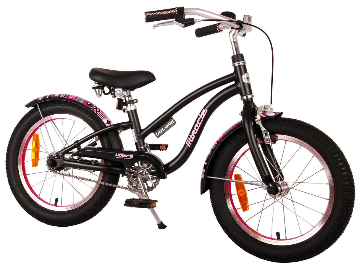 Dětské kolo Cruiser Volare Miracle Cruiser - dívky - 16 palců - Matt Black - Prime Collection