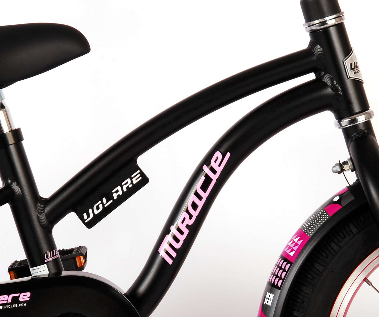 Volare Miracle Children's Bicycle - Mädchen - 14 Zoll - Matt Black - Prime Collection