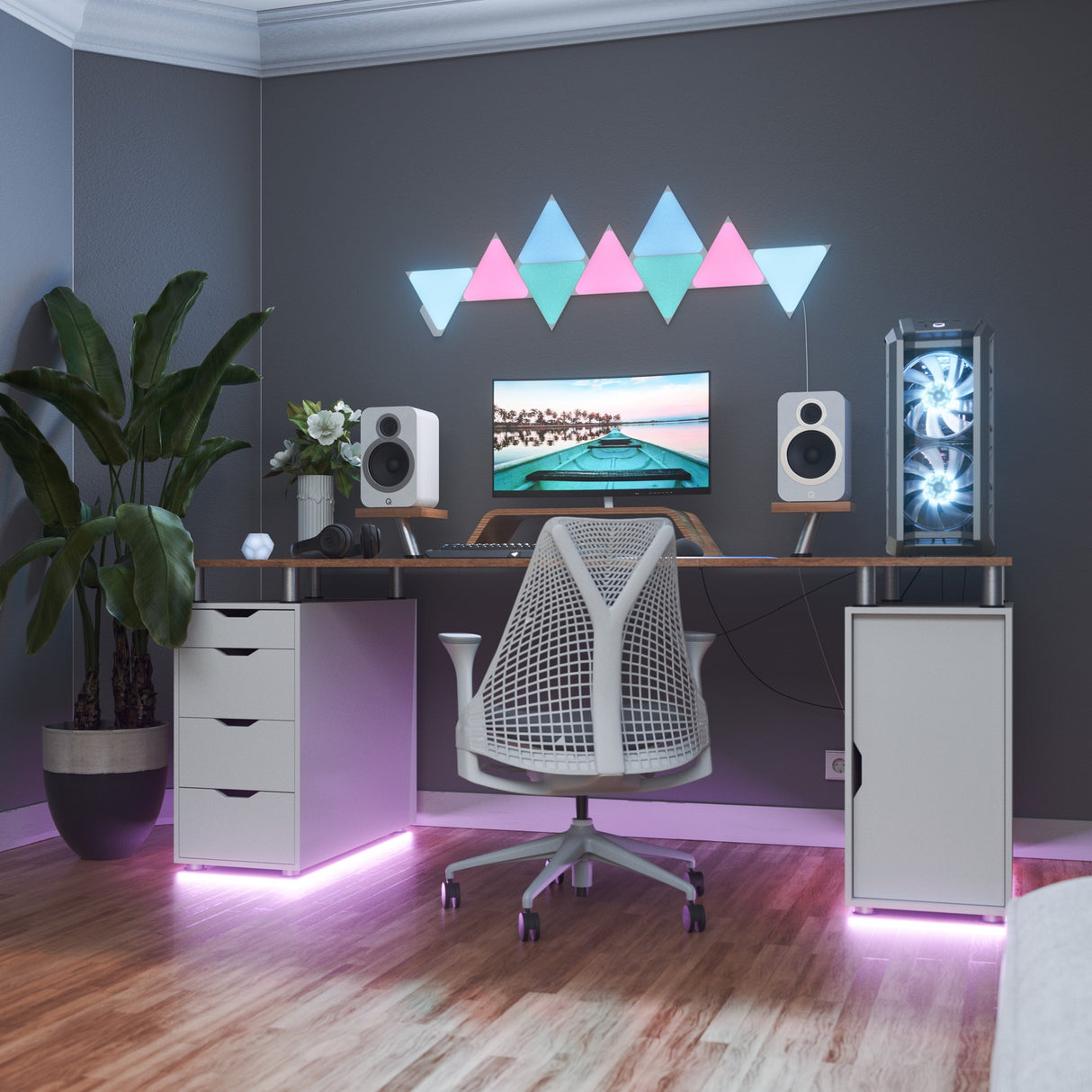 Nanoleaf nanoleaf oblikuje trikotnike razširitvene pakete 3-paket