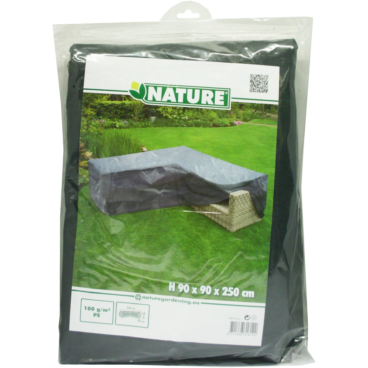 D'Natur Gaart Miwweldeckungen fir Lounge Set L-Form