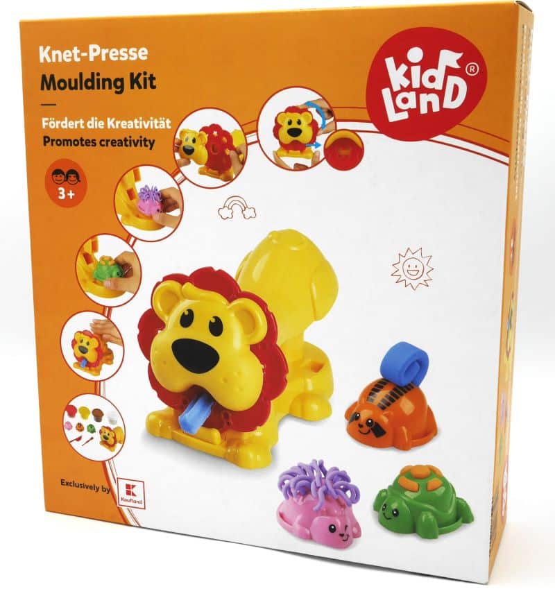 Playgo dough klei set met een leeuw als kleipers