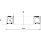 Marwi Union Kogellager CB-085 6902 2RS 15x28x7