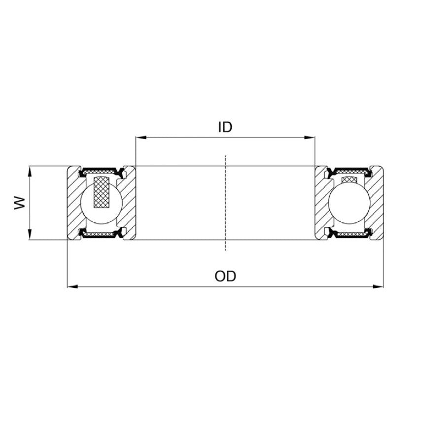 Union Kogellager CB-317 688 LLB 8x16x5 Keramik