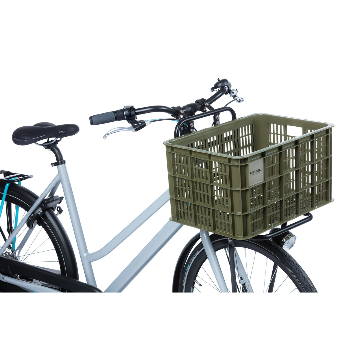 Basilikum fietslat l - groß - 40 Liter - grün