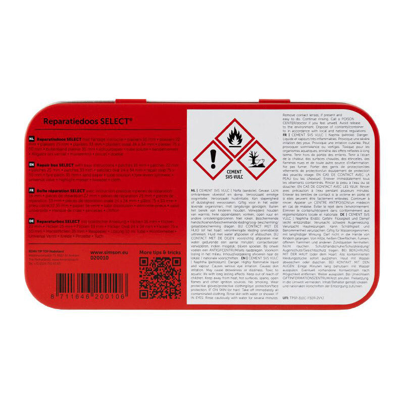 Casella di riparazione Selezionare 12,5 cm in alluminio rosso 23 pezzi
