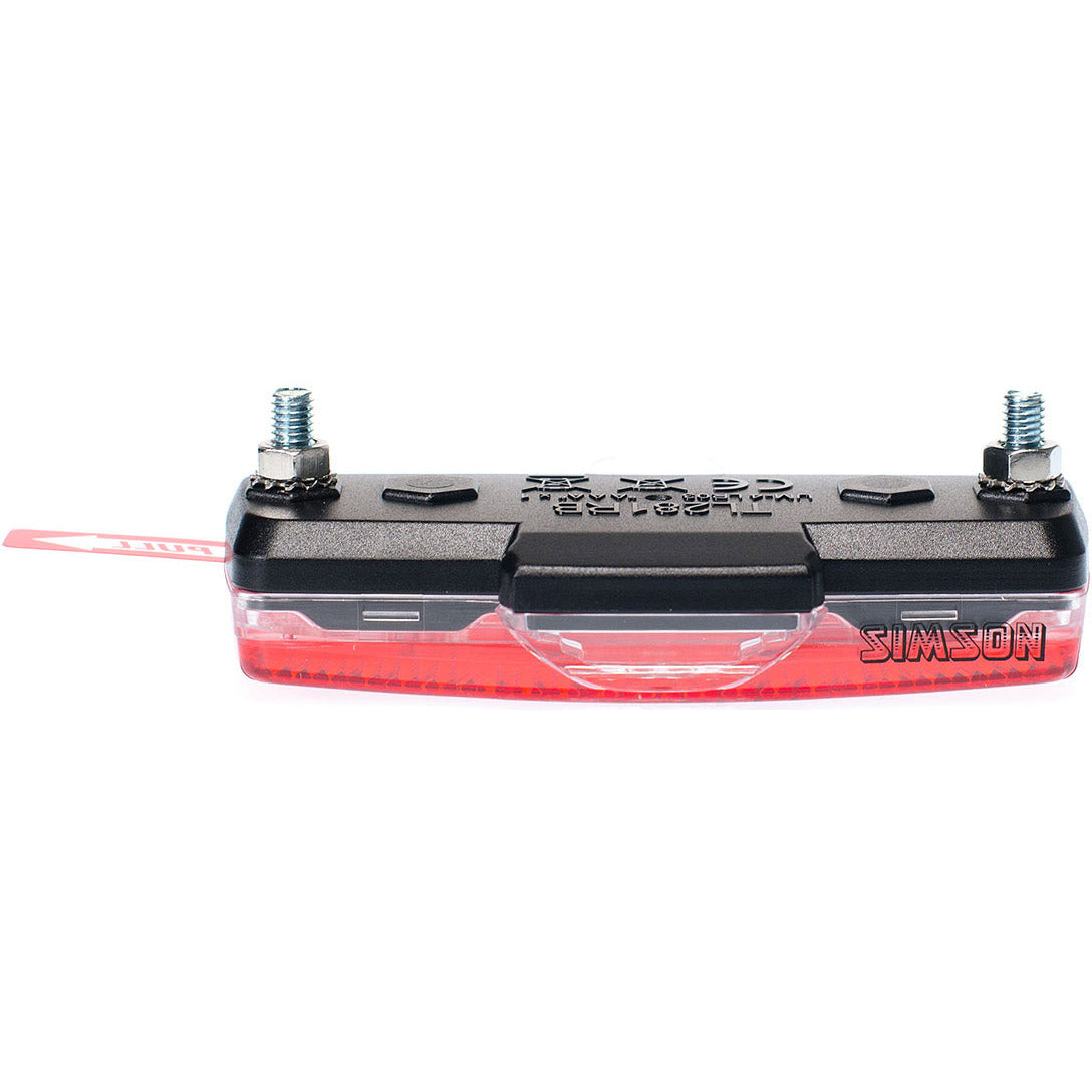 Hinterlichtblock LED -Batteriegepäck Rack rot