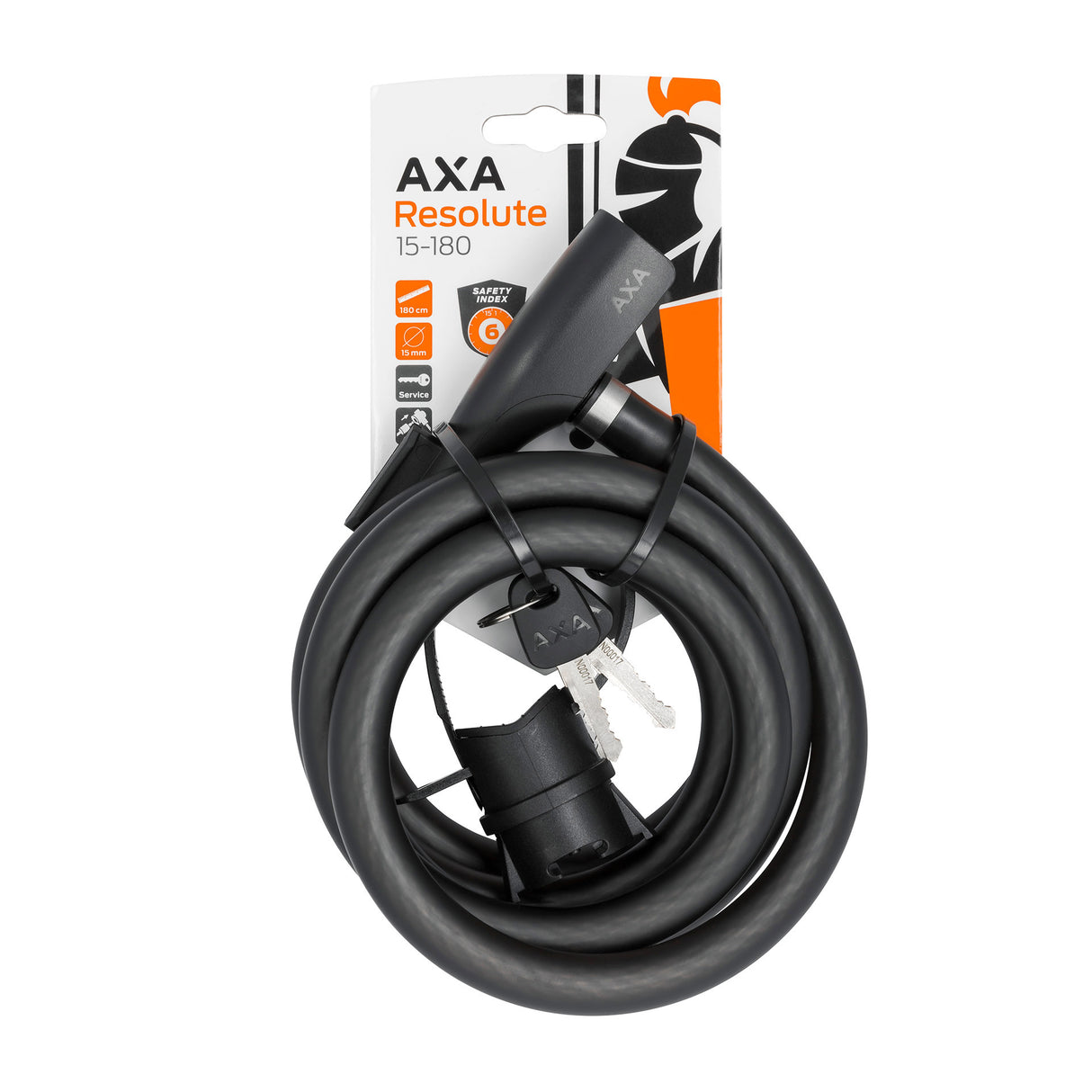 Slot AXA Cable Lock Resolute 180 cm - Ø15mm