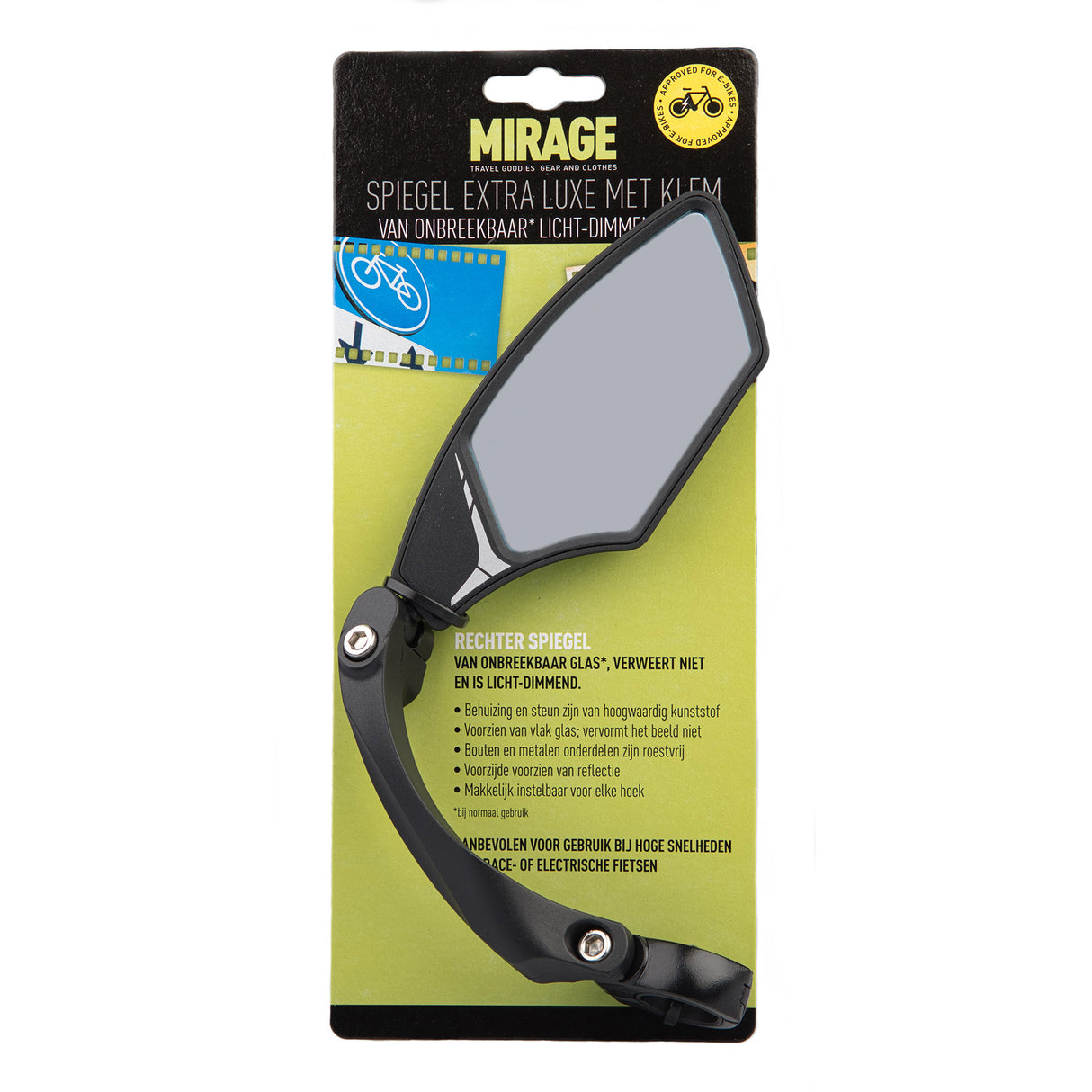 Mirage Mirror Black Right De Luxe