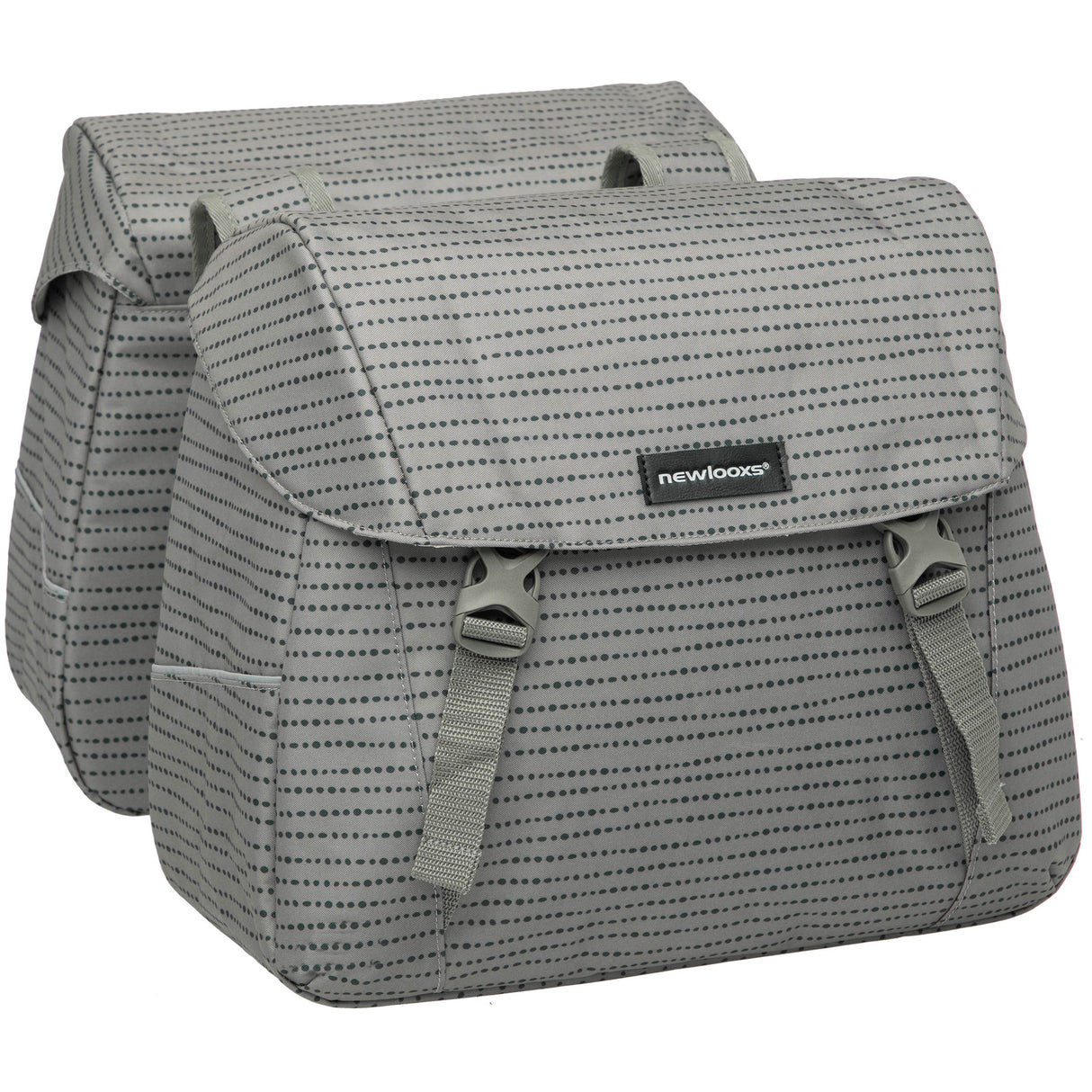 Joli Doppelfahrradbeutel - Wasser -Repellent Polyester - Schwarzblau Grün - 37L