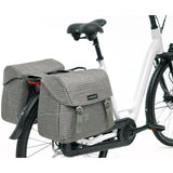 Joli Doppelfahrradbeutel - Wasser -Repellent Polyester - Schwarzblau Grün - 37L