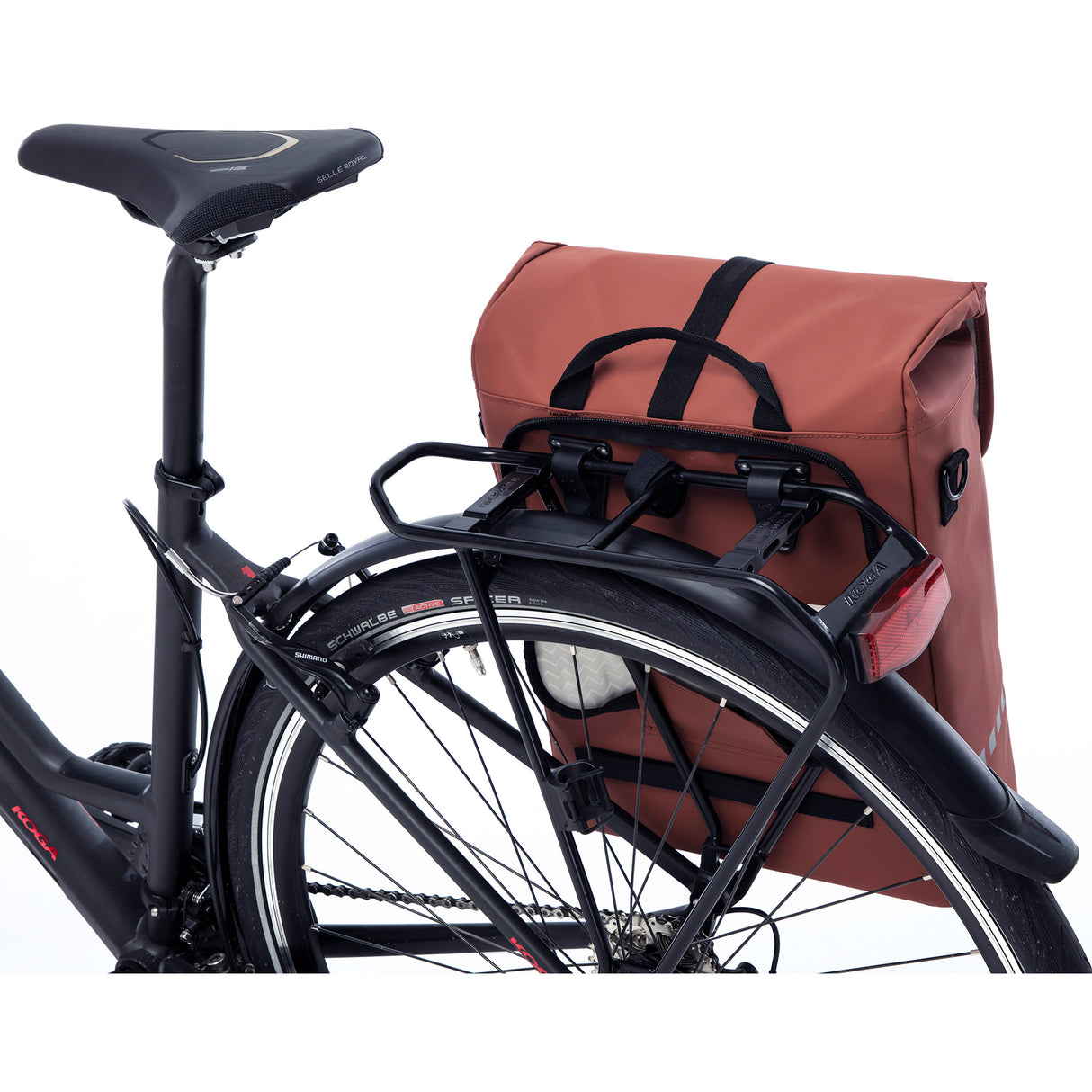Odense Single - geräumiger Single -Fahrradbeutel - Unisex - Wasser - Repellent Polyester - Rest - 17,5 l