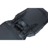 Basil Miles Tarpaulin - Dobbelt cykelpose, vandtæt, 34L, sort orange