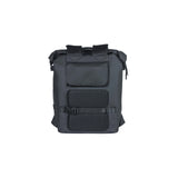 Basil Soho Nordlicht Bicycle Backpack - Sort moderne rygsæk med LED -belysning til kvinders mænds elektriske cykel - vandtæt - 17L - sort