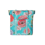 Basilikum Bloom Field Bicycle Shopper, recycelte Kappe, wasserdichtes, verstellbares Schultergurt, Laptop-Fach, 15-20L, Himmelblau