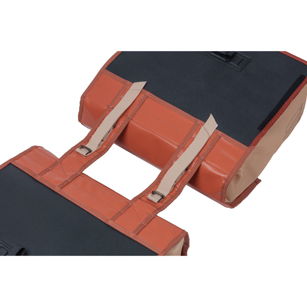 Basilikum Urban Load Doppelfahrradbeutel, rot, wasserdicht, 48-53L